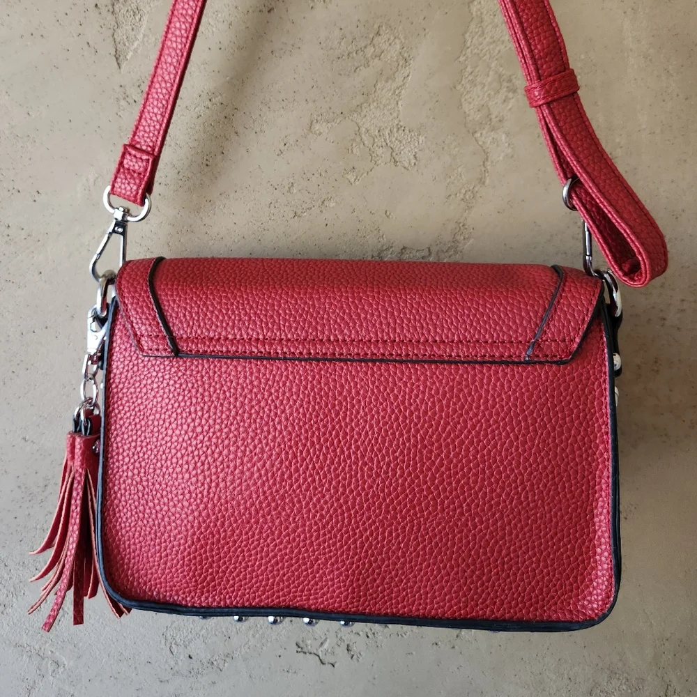Marc New York Red Studded Crossbody Bag - Picture 6 of 17